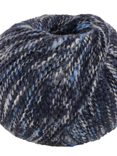 Lana Grossa Maglia -Lana Grossa -09-nacht blauw/zwart/wit/grijs/licht blauw 50%
