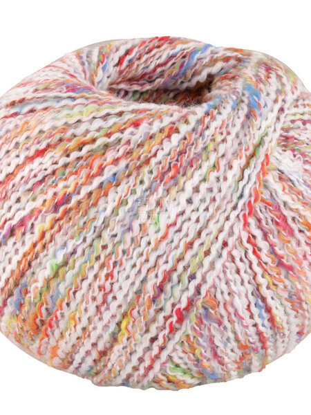 Lana Grossa Maglia -Lana Grossa -11-wit/oranje/limoen/geel/blauw/groen/roo 50%