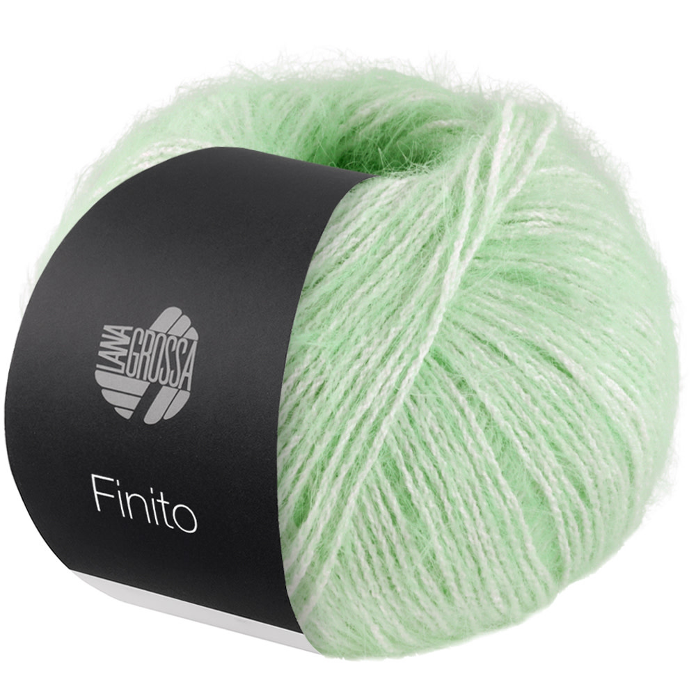Lana Grossa Finito -04 lichtgroen/crème
