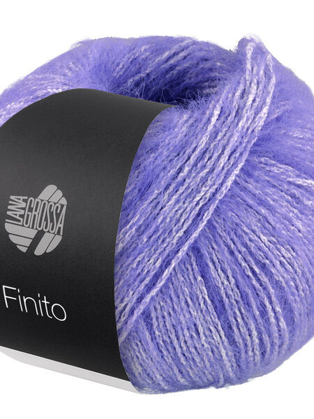 Lana Grossa Finito -11  blauwlila/crème