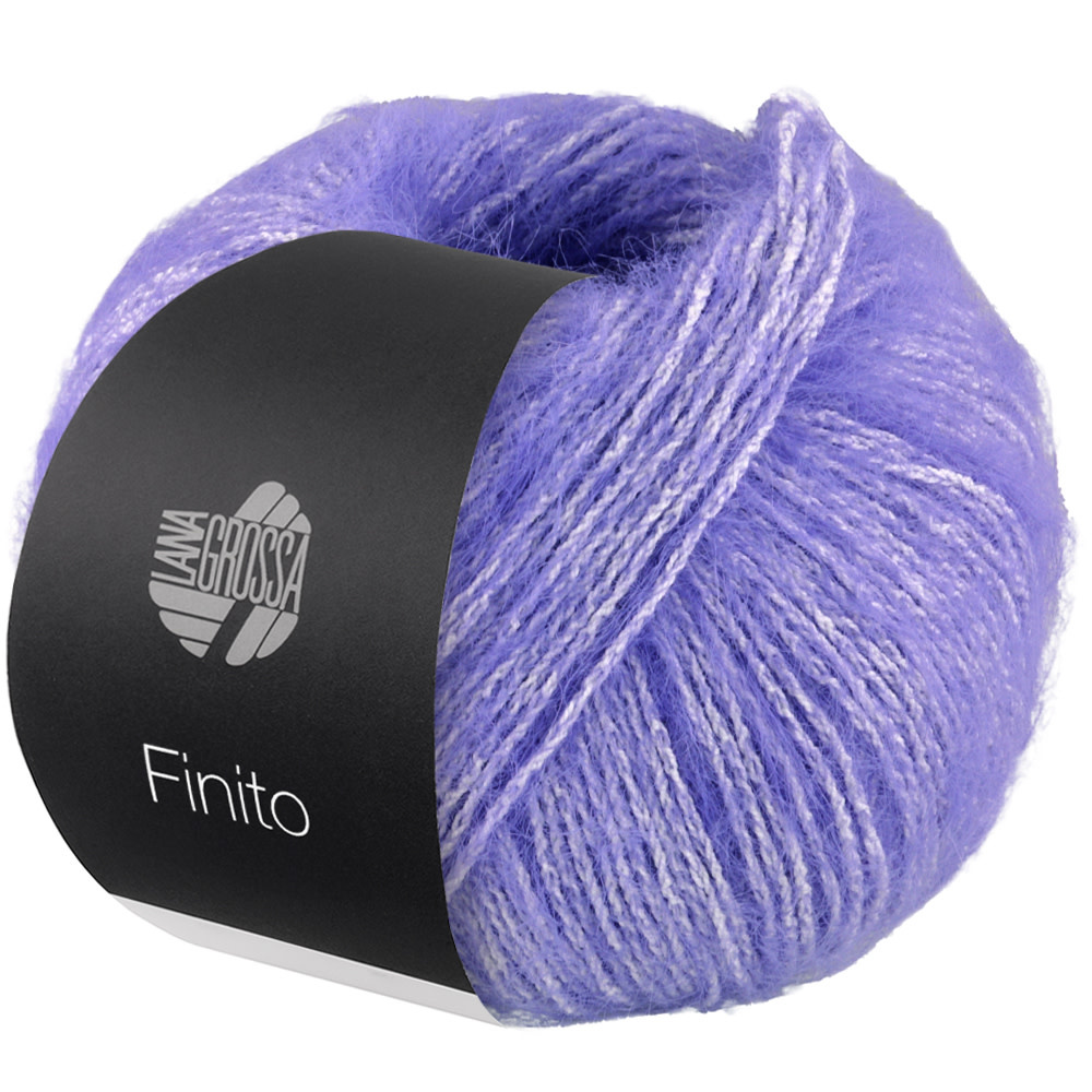 Lana Grossa Finito -11  blauwlila/crème