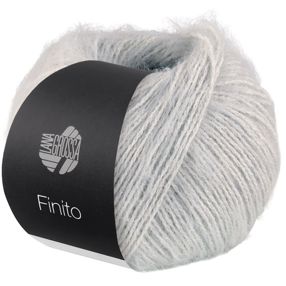 Lana Grossa Finito -14 zilvergrijs/crème