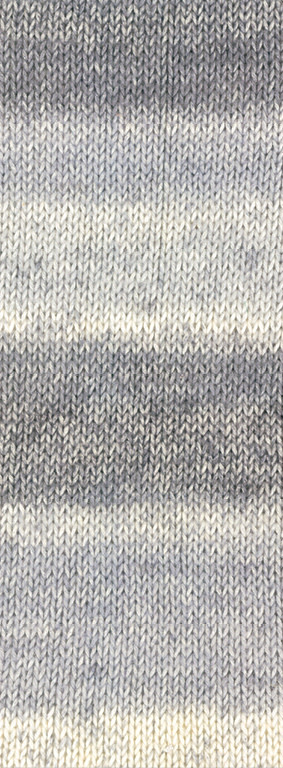 Lana Grossa Gomitolo Mambo -Lana Grossa -2036 Donker-/lichtgrijs/steenbeige/ecru -50%