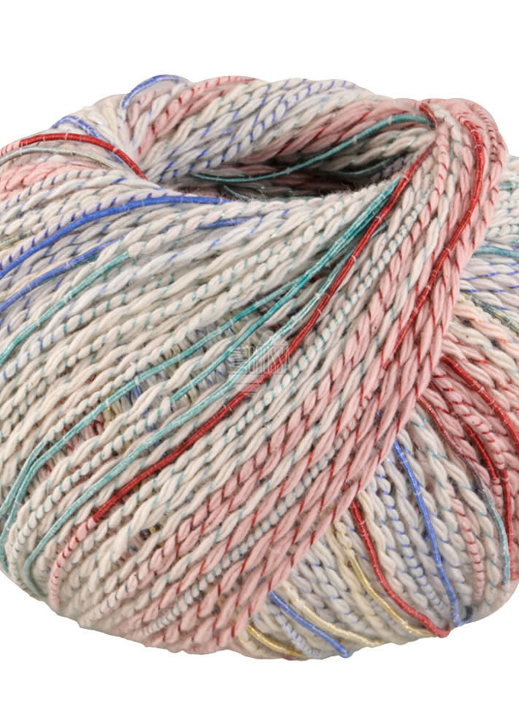 Lana Grossa Torto -Lana Grossa -04 Lichtgrijs/jeans/roze/terracotta/lichtgeel