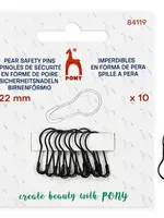 Pony Veiligheidsspelden 22mm zwart