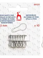 Pony Veiligheidsspelden 22mm zilver