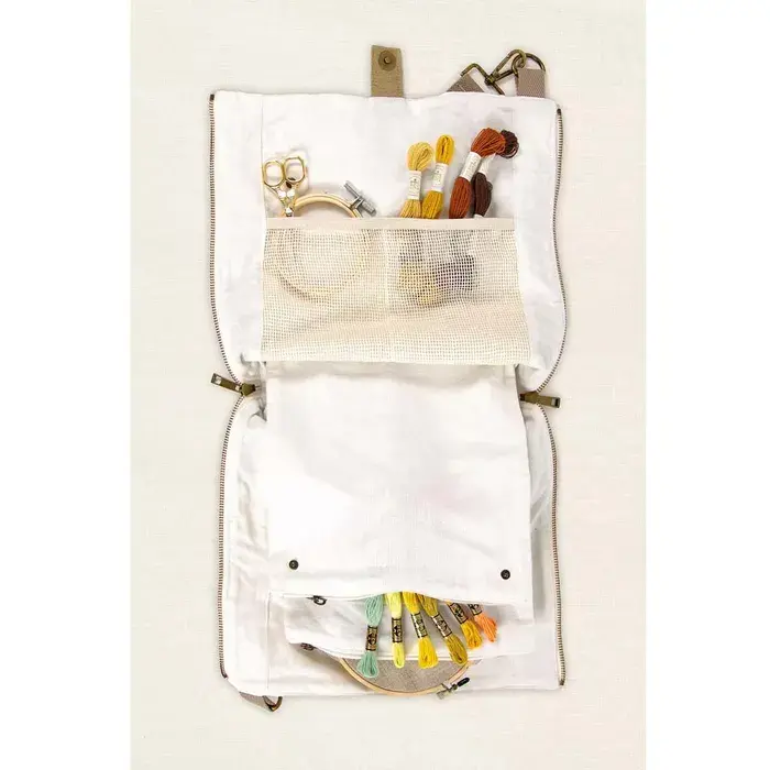 DMC Eco Vita Cross body schoudertas 32x29cm beige