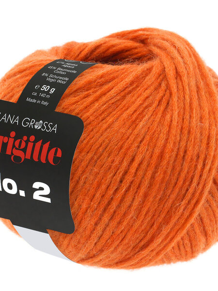 Lana Grossa Brigitte no2 -45 mandarijntje