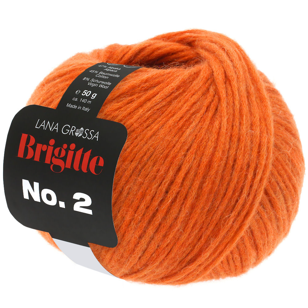 Lana Grossa Brigitte no2 -45 mandarijntje