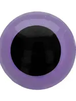 Dierenogen - veiligheidsogen zwart/paars 10 mm