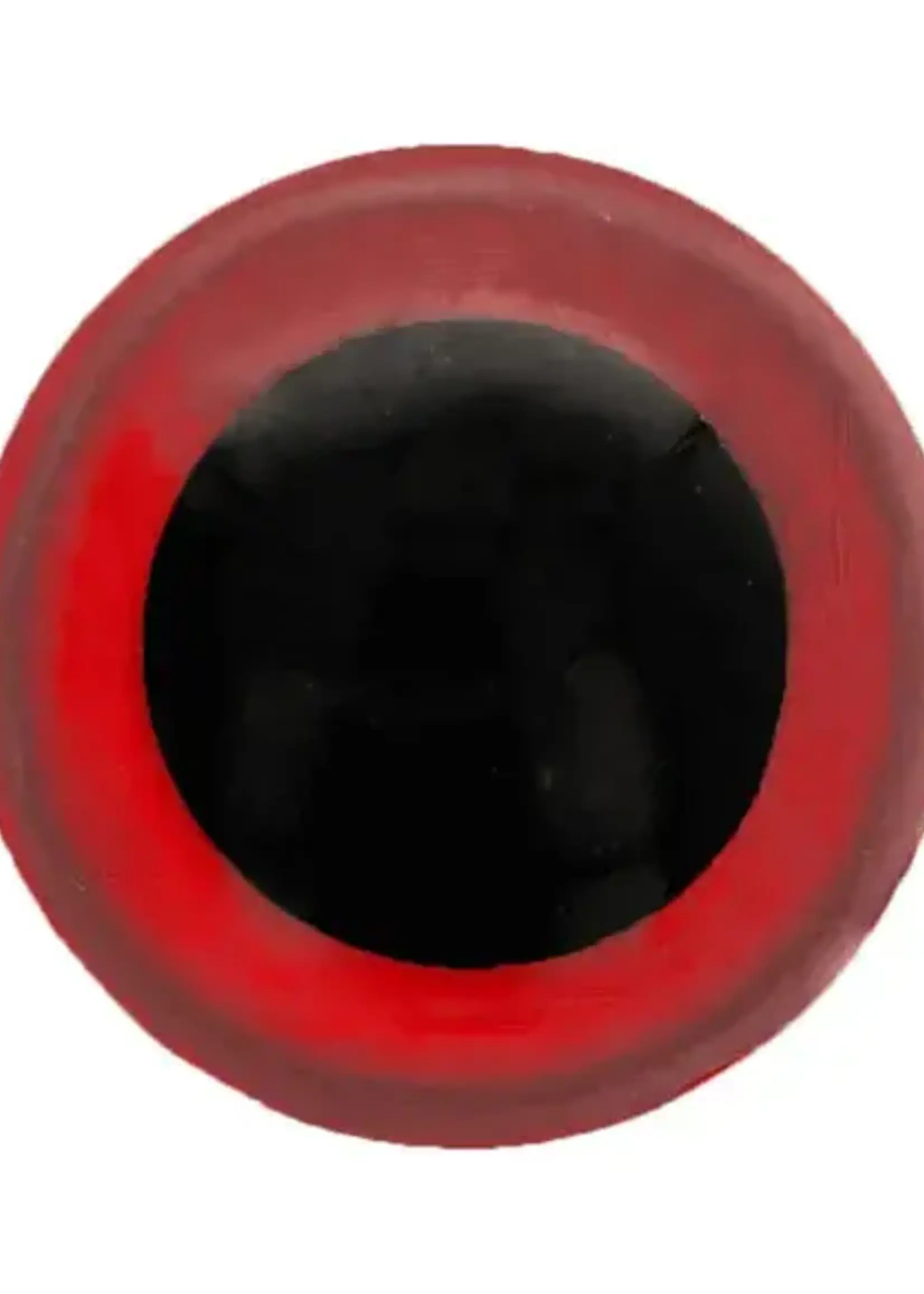 Dierenogen - veiligheidsogen zwart/rood 14 mm