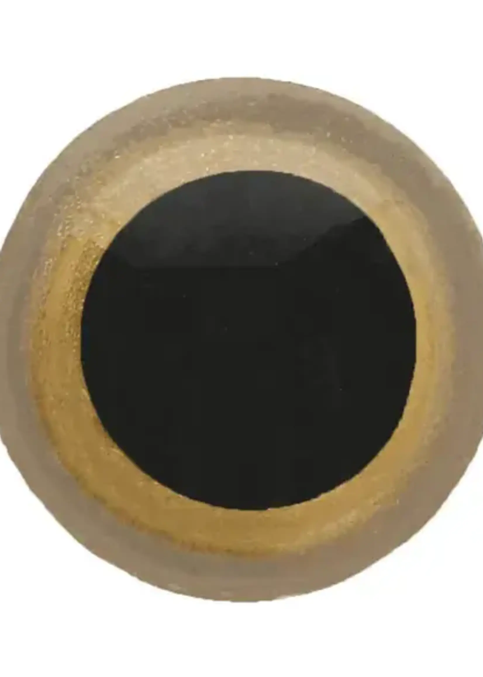 Dierenogen - veiligheidsogen tweekleurig zwart/goud 10mm