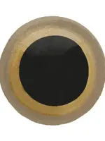 Dierenogen - veiligheidsogen tweekleurig zwart/goud 24mm