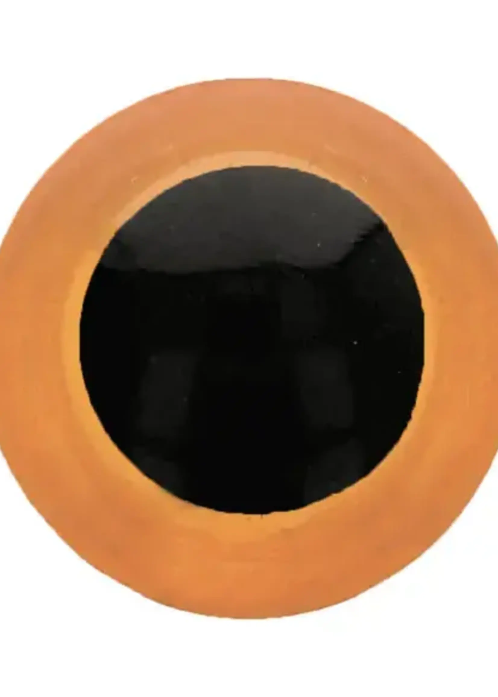 Dierenogen - veiligheidsogen zwart/oranje 14 mm