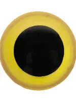 Dierenogen - veiligheidsogen zwart/geel 10 mm