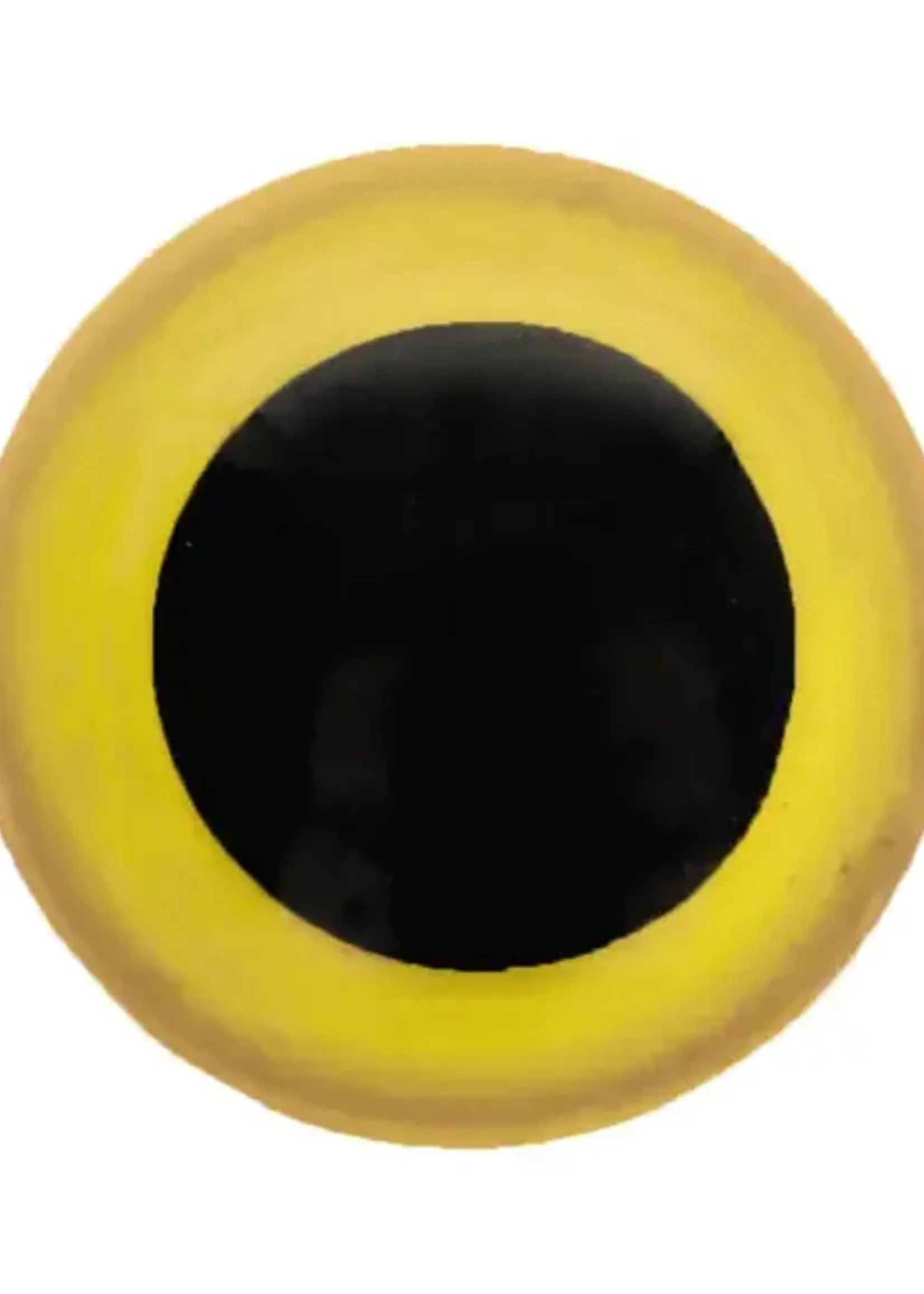 Dierenogen - veiligheidsogen zwart/geel 10 mm