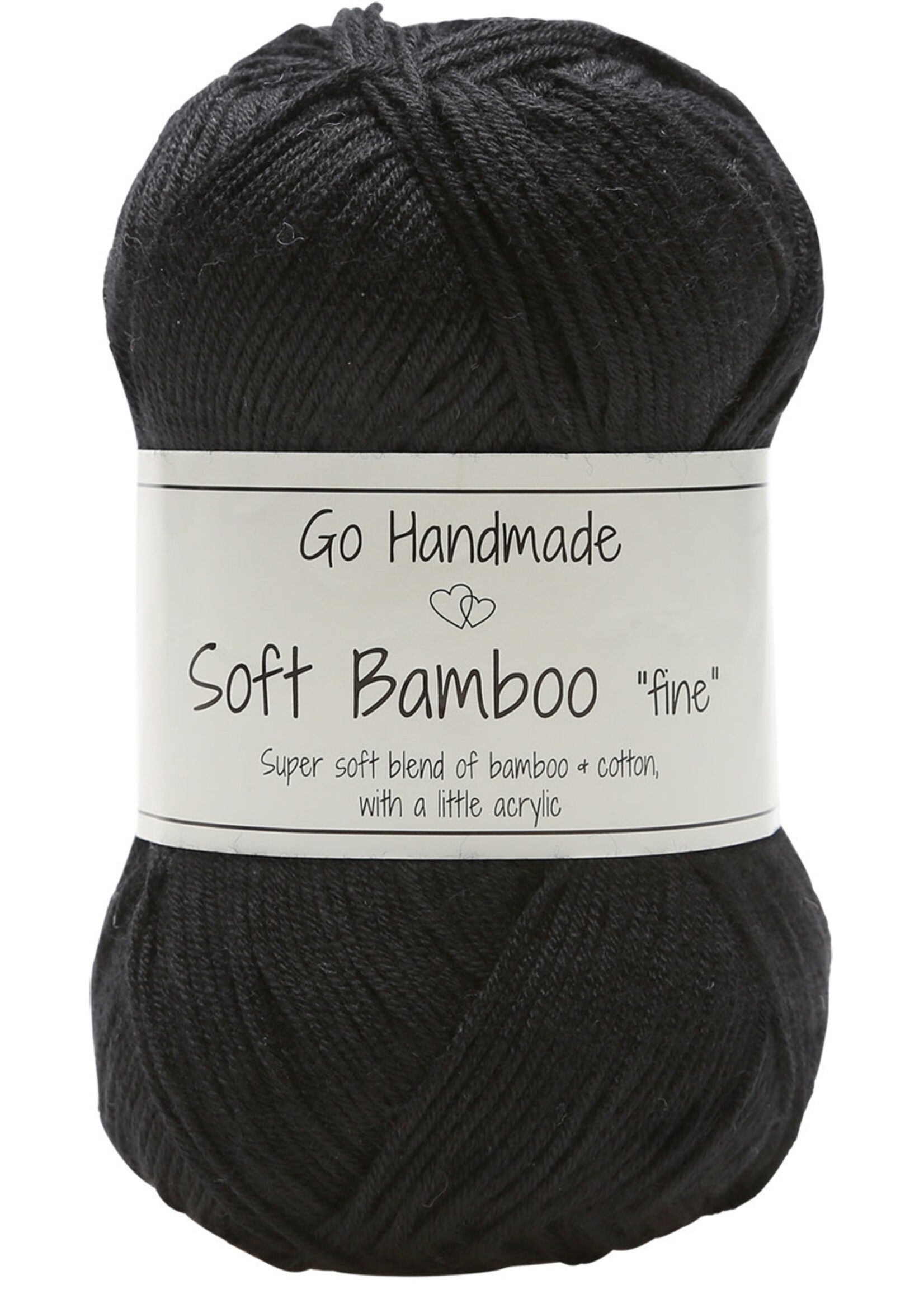 GoHandmade Soft Bamboo "fine" black