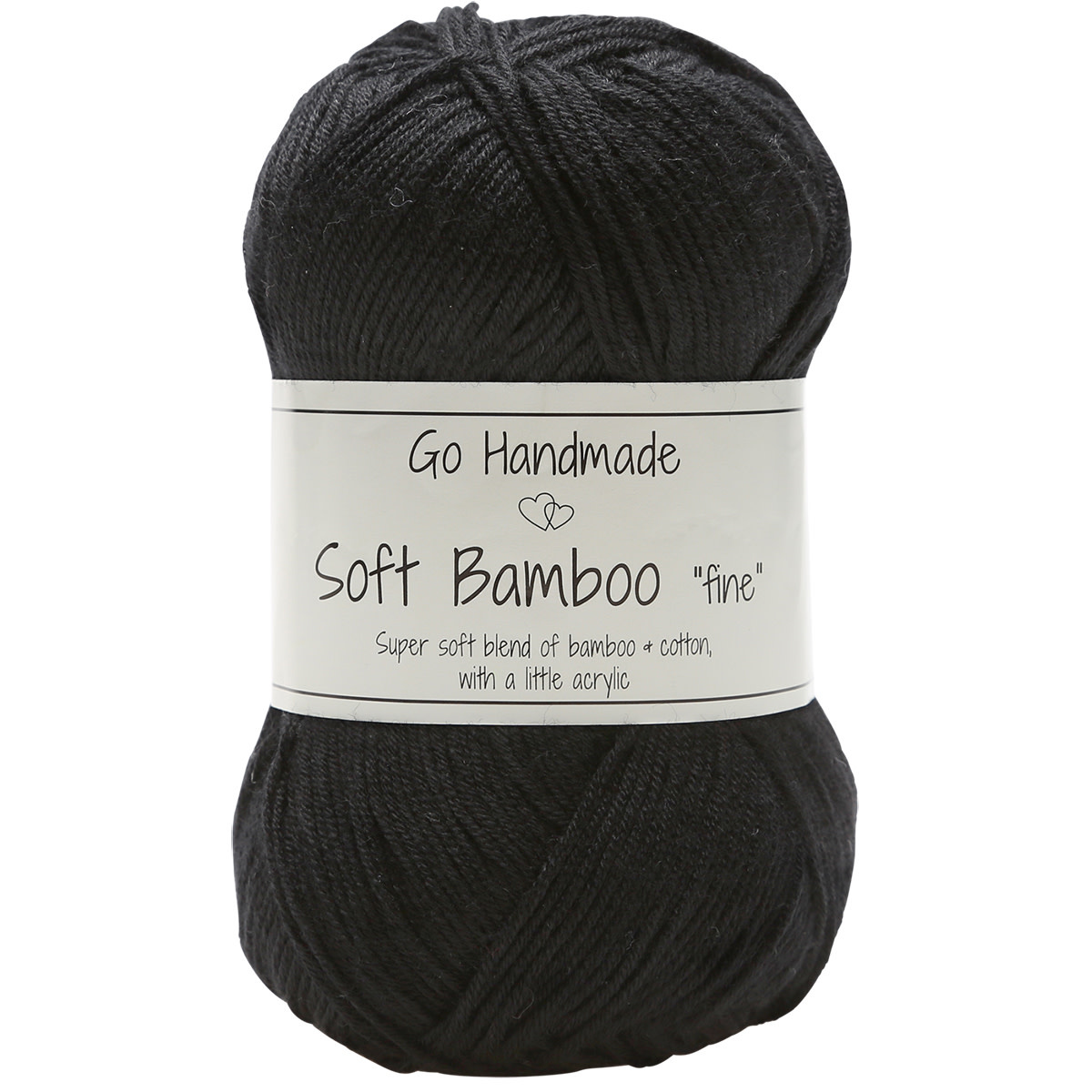 GoHandmade Soft Bamboo "fine" black