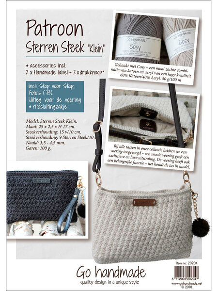 GoHandmade Patroon Sterren Steek 'klein