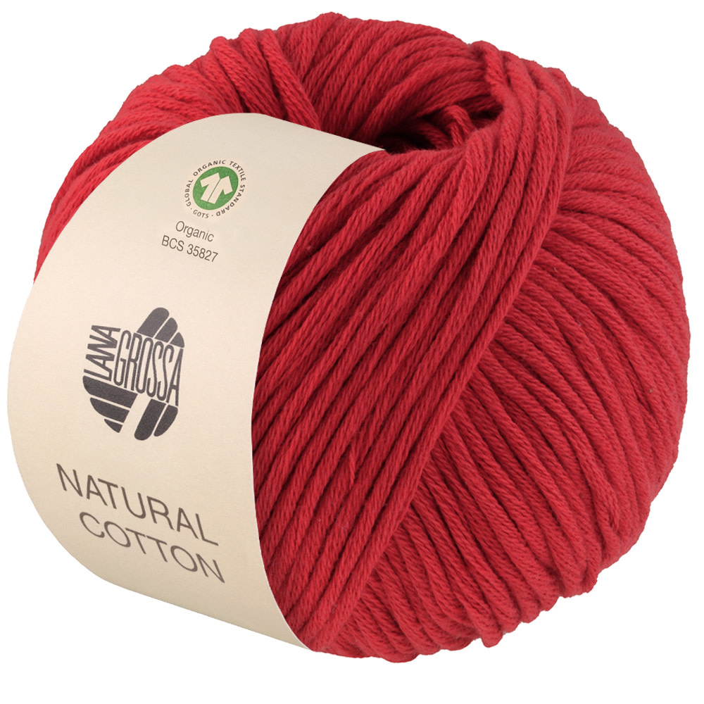 Lana Grossa Natural Cotton Gots -07 rood