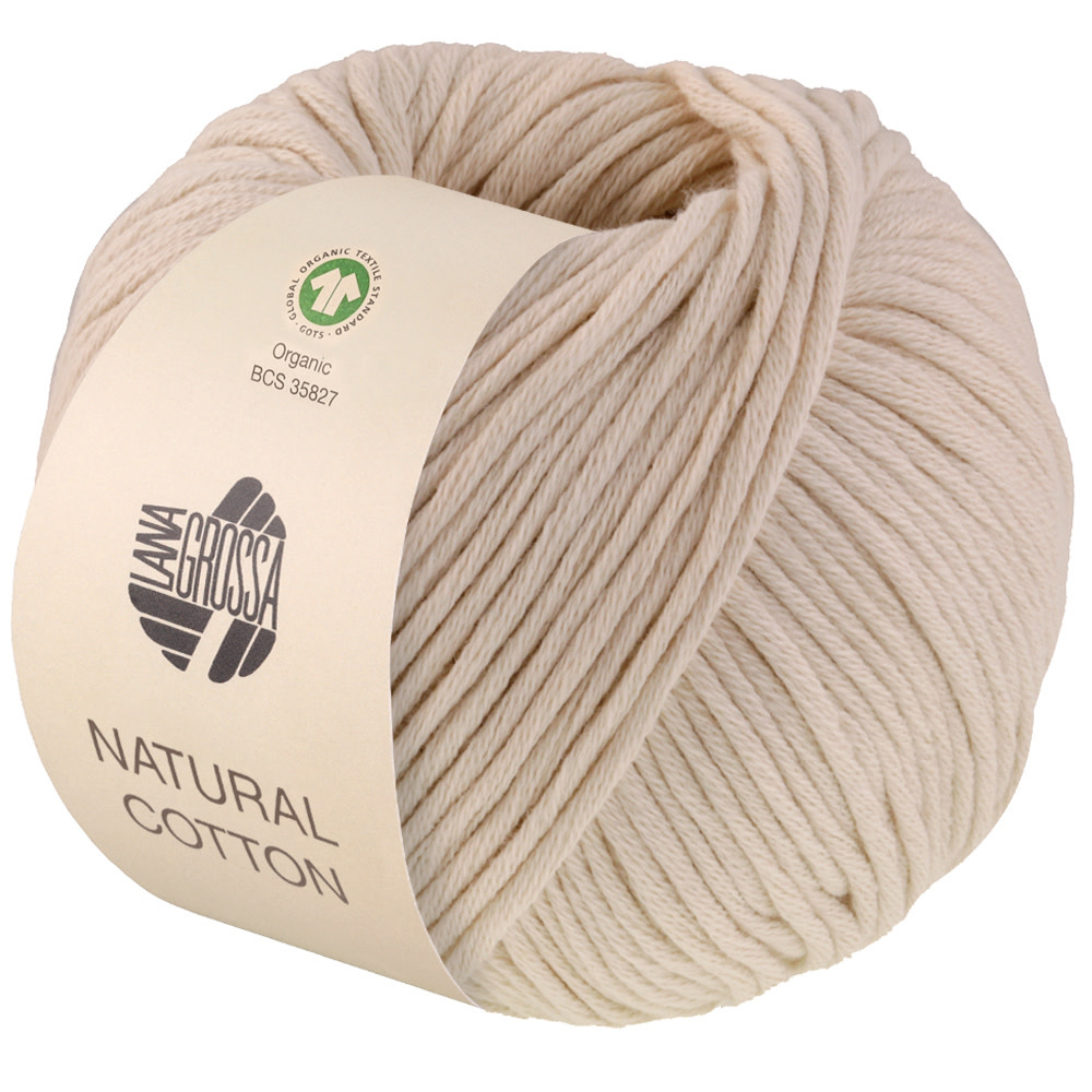 Lana Grossa Natural Cotton Gots -18 eierschaal