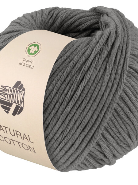 Lana Grossa Natural Cotton Gots -21 donkergrijs