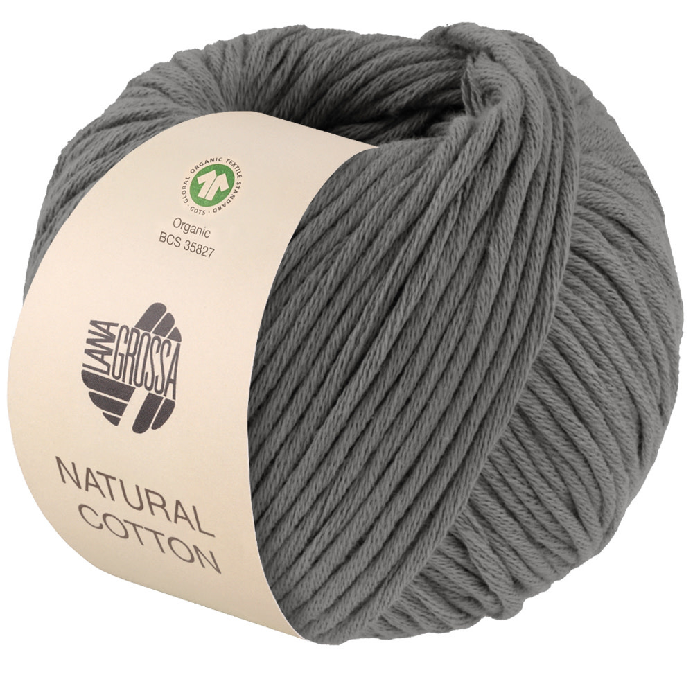 Lana Grossa Natural Cotton Gots -21 donkergrijs