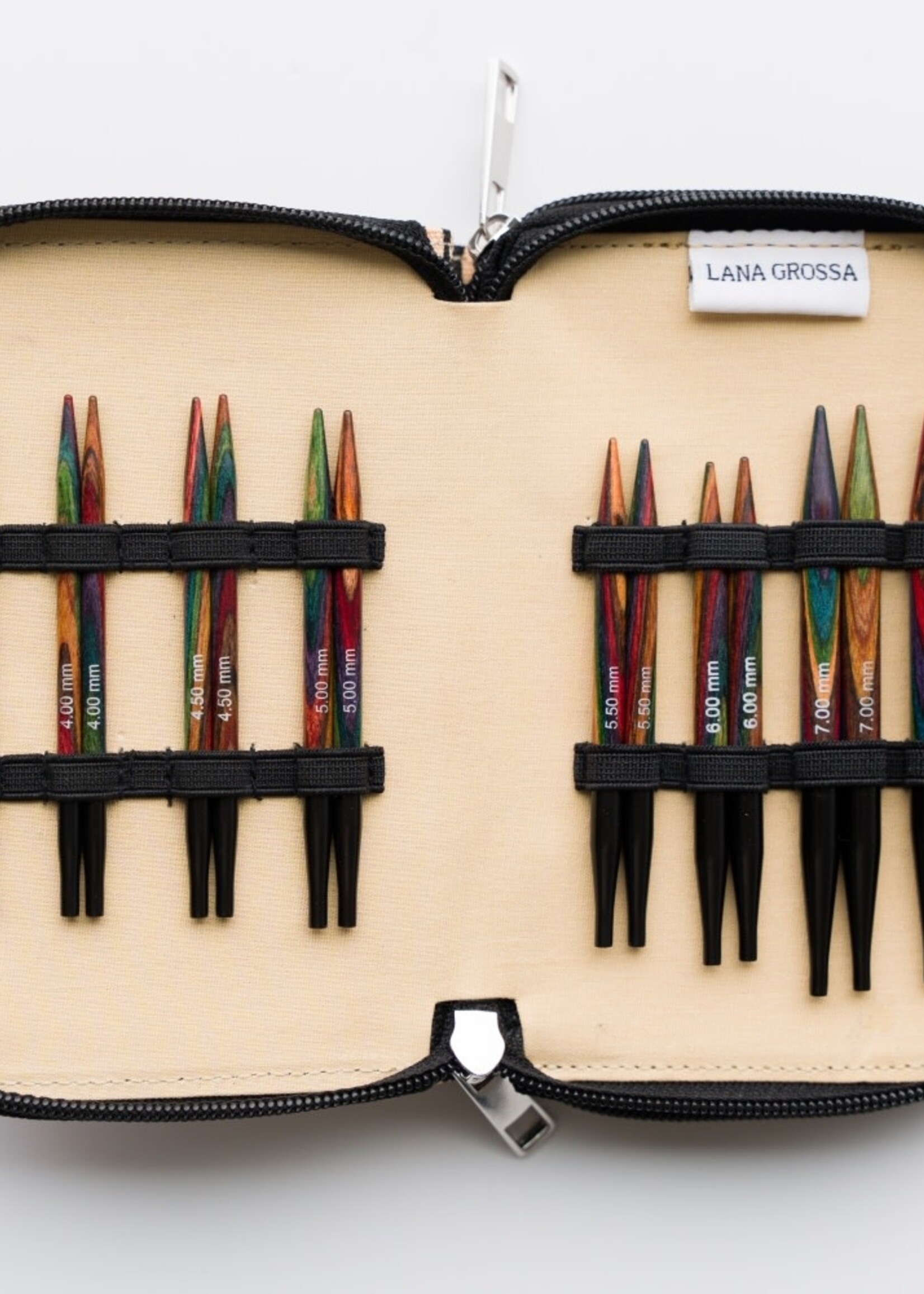 KnitPro Naaldenset designer-hout multicolor -kort