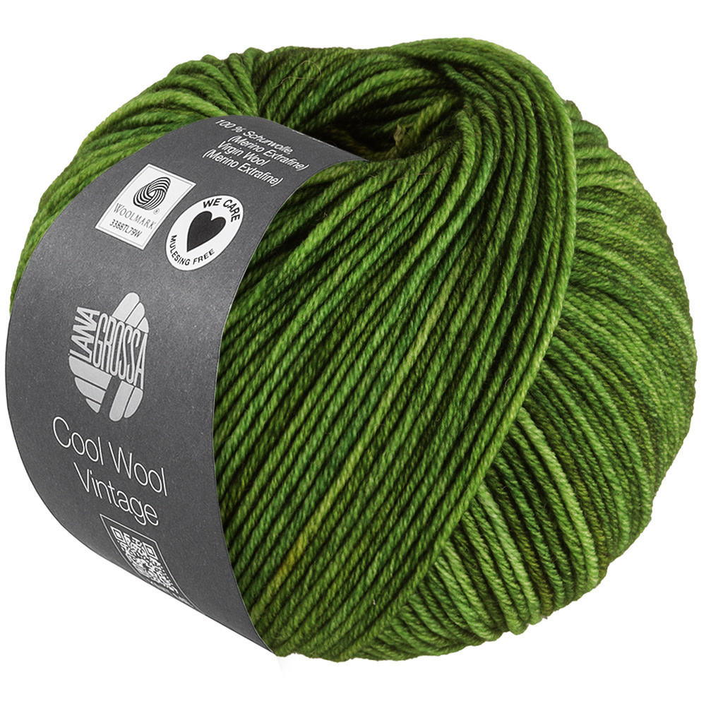 Lana Grossa Cool Wool Vintage -7392 grasgroen