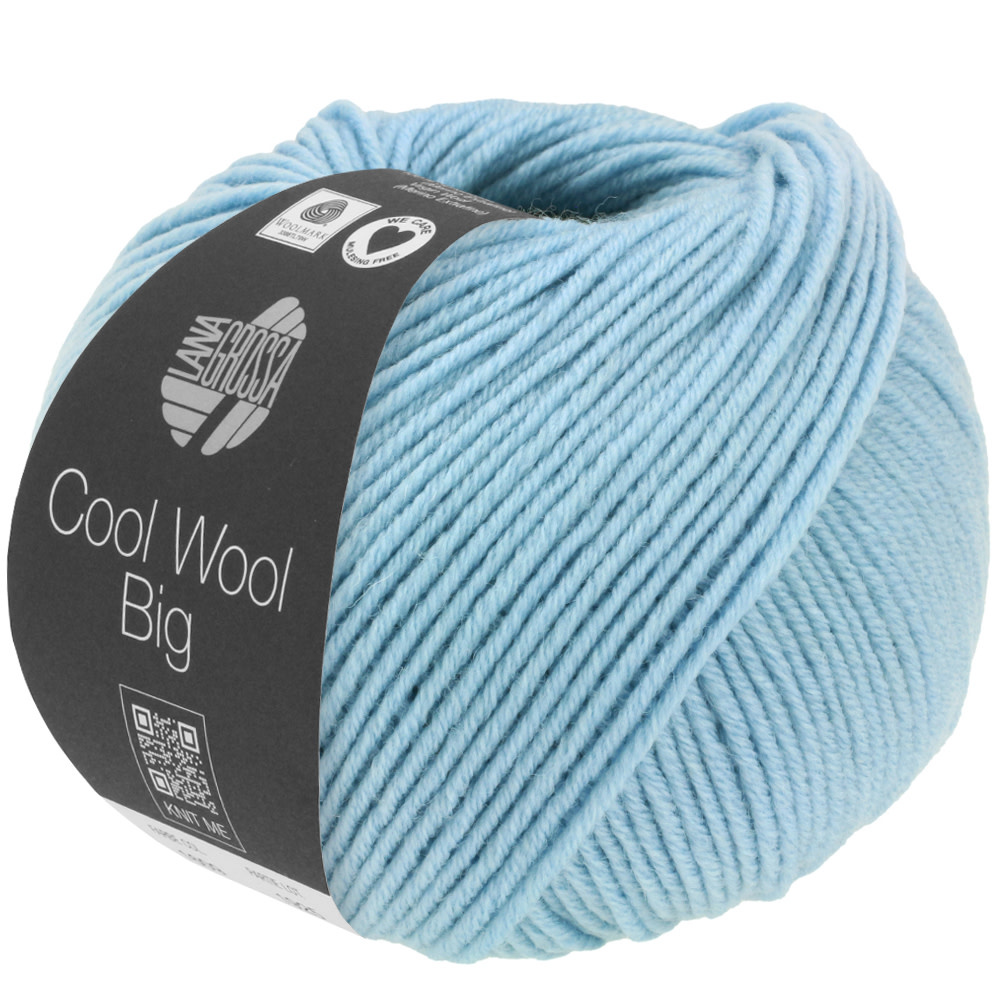 Lana Grossa Cool Wool Big -1620 licht blauw gemêleerd