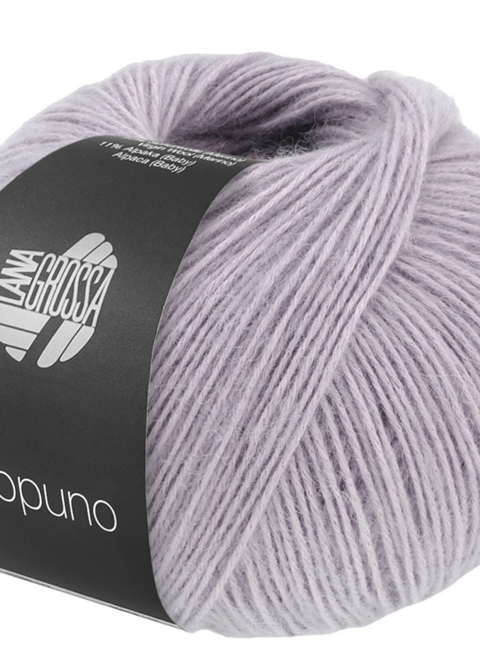 Lana Grossa Ecopuno - Lana Grossa -218 grijs paars