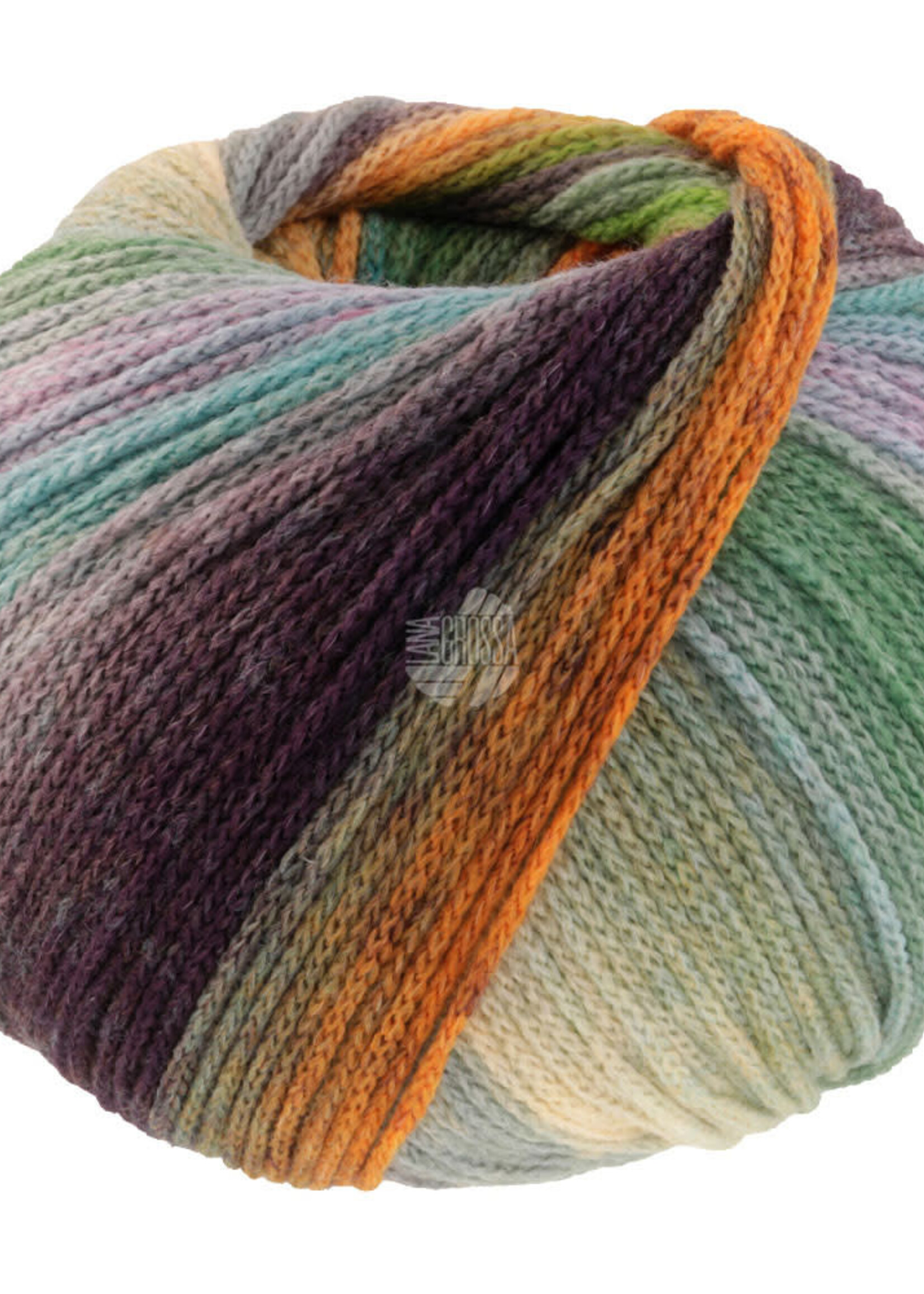 Lana Grossa Farfalla -03-zachtgroen/meigroen/petrol groen/grijs beige/kameel/sering/grijs paars/braam/petrol/grijs blauw/felroze/oranje