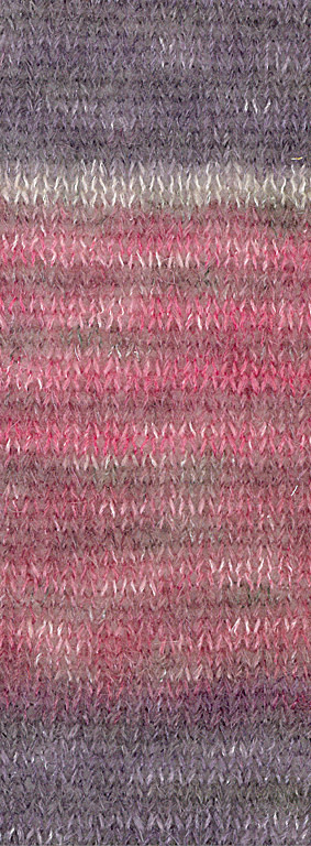 Lana Grossa Silkhair Print - Lana Grossa -435-felroze/bordeaux/licht grijs/grijs violet30%