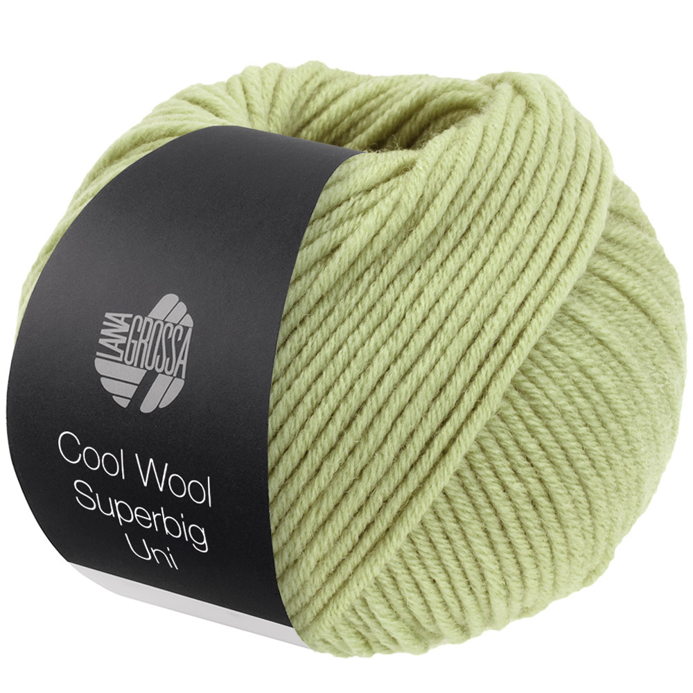 Lana Grossa Cool Wool Superbig Uni-27-bleekgroen