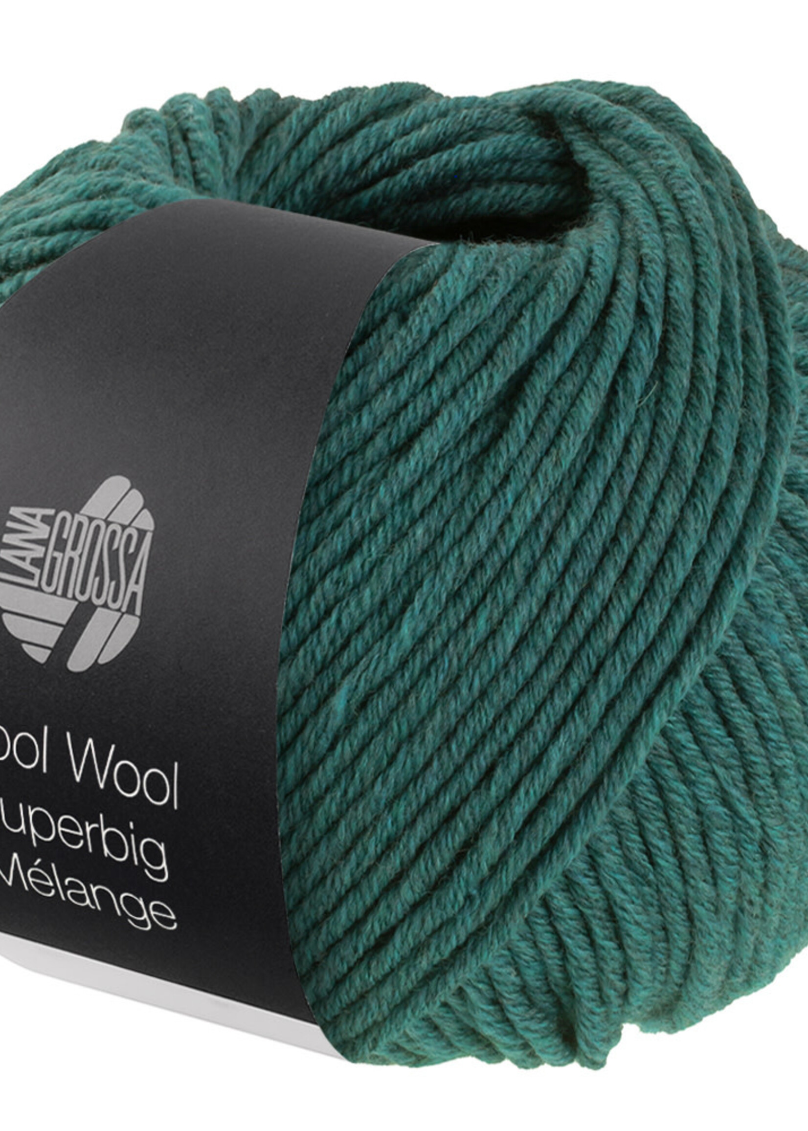 Lana Grossa Cool Wool Superbig -210-donker groen gemêleerd