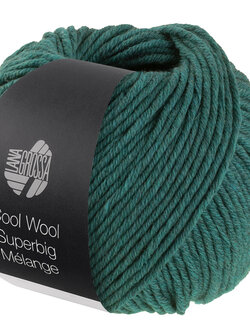 Lana Grossa Cool Wool Superbig Mélange-210-donker groen
