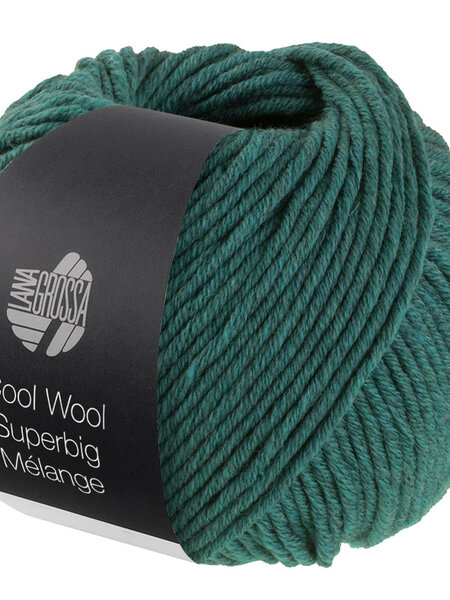 Lana Grossa Cool Wool Superbig Mélange-210-donkergroen