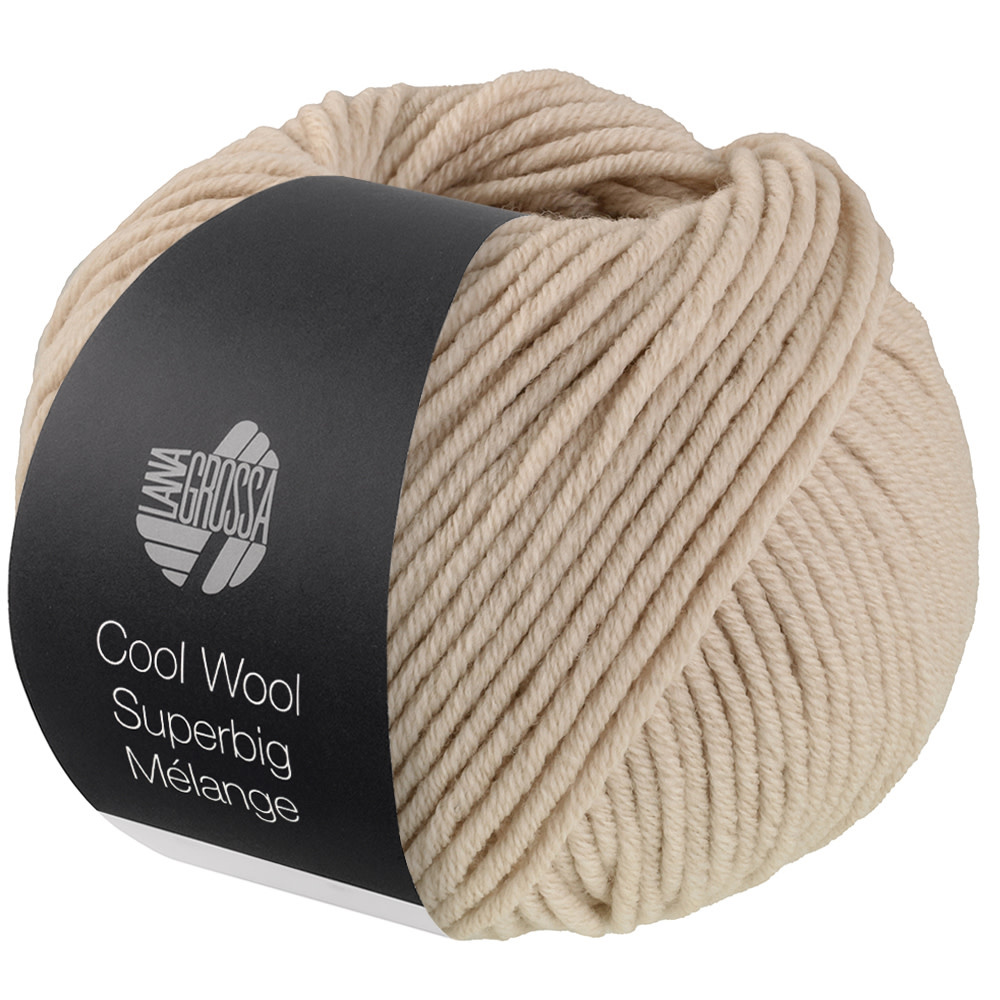 Lana Grossa Cool Wool Superbig Mélange-214-beige