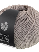 Lana Grossa Cool Wool Superbig Mélange-215-grijs beige-20%