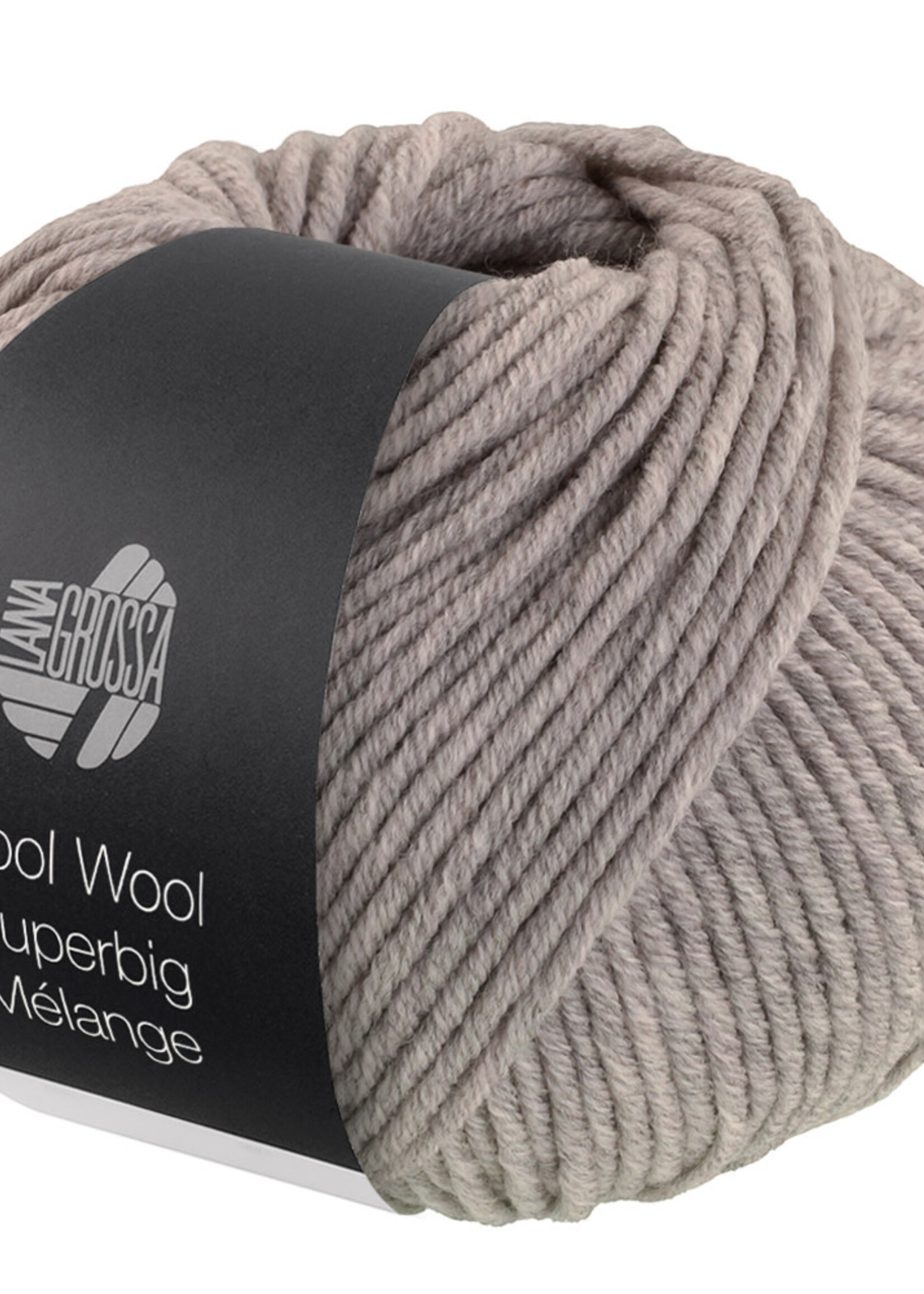 Lana Grossa Cool Wool Superbig Mélange-215-grijs beige-20%