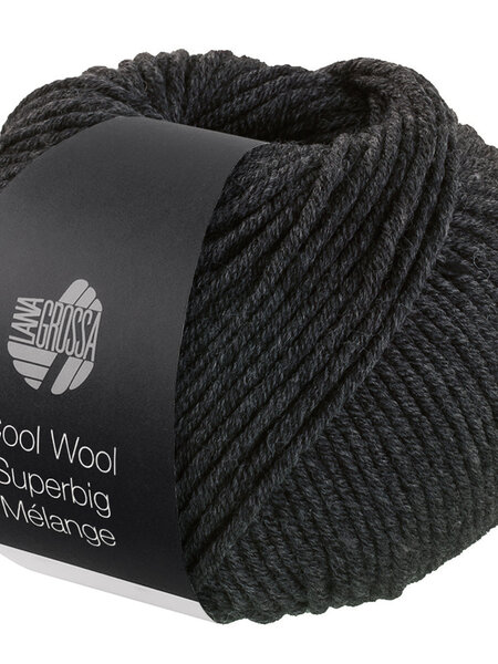 Lana Grossa Cool Wool Superbig Mélange-218-donker grijs