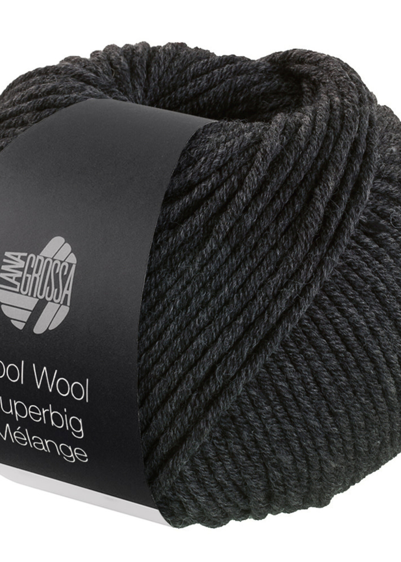 Lana Grossa Cool Wool Superbig Mélange-218-donker grijs