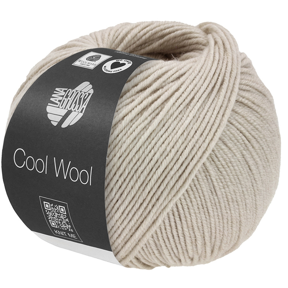 Lana Grossa Cool Wool -1491 grège gemêleerd