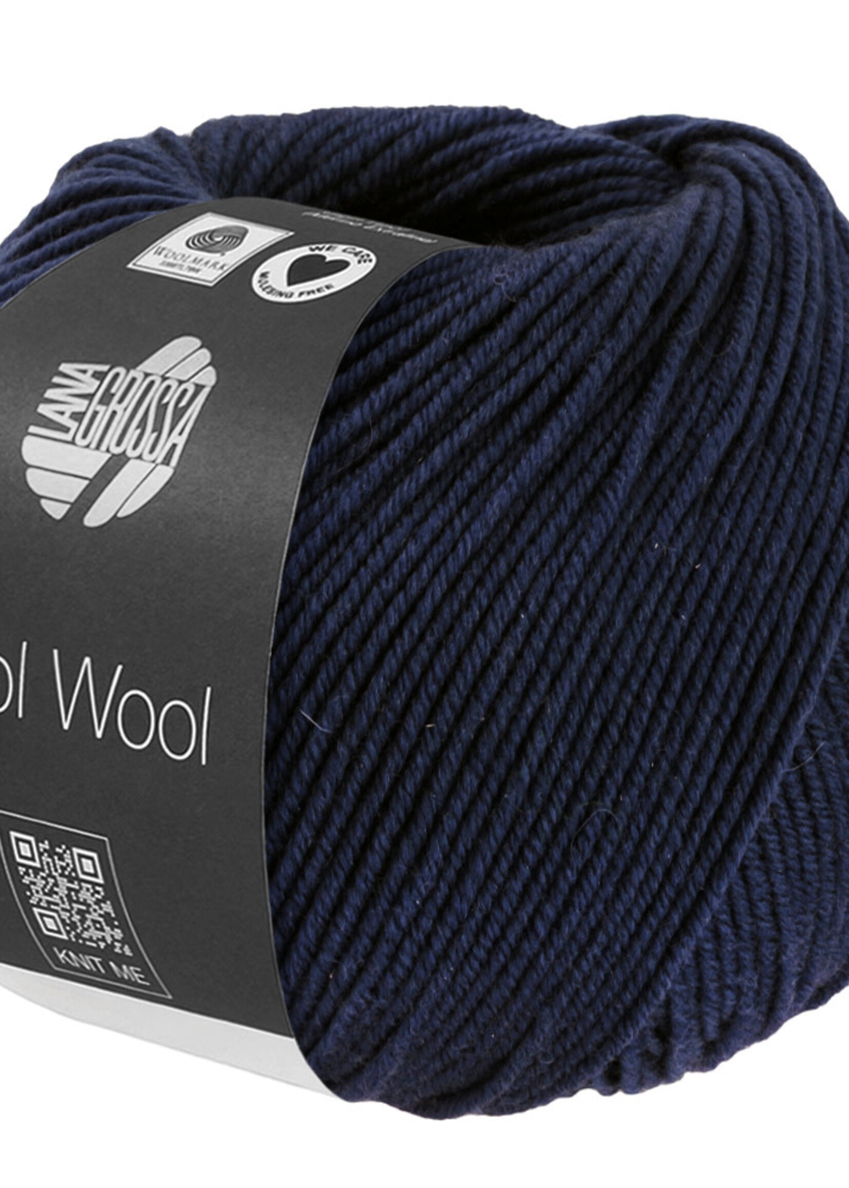Lana Grossa Cool Wool -1494 nacht blauw gemêleerd