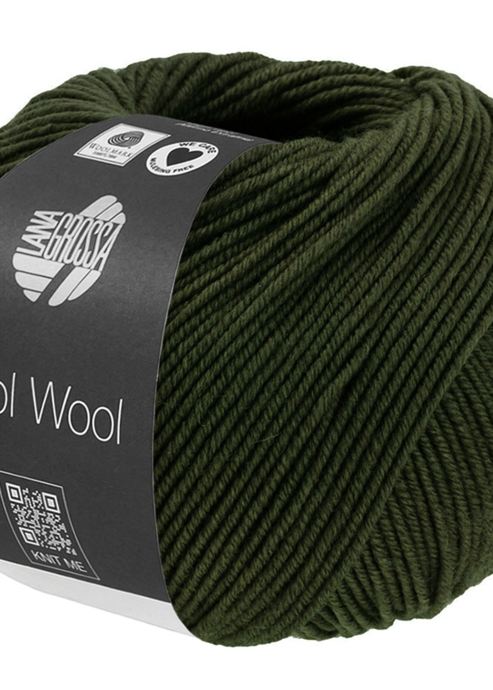 Lana Grossa Cool Wool - Lana Grossa 1495-loden groen gemêleerd