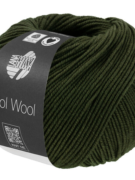 Lana Grossa Cool Wool -1495 loden groen gemêleerd