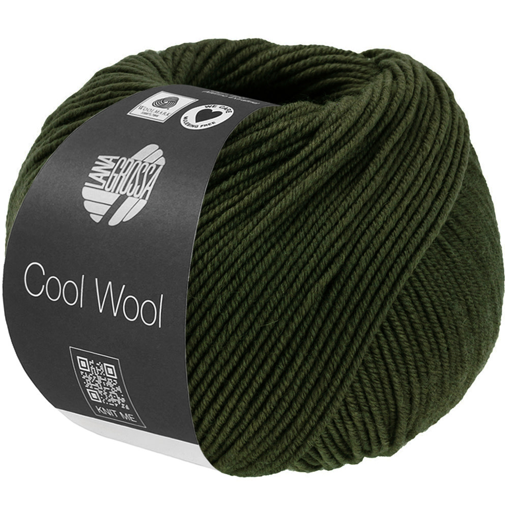 Lana Grossa Cool Wool -1495 loden groen gemêleerd
