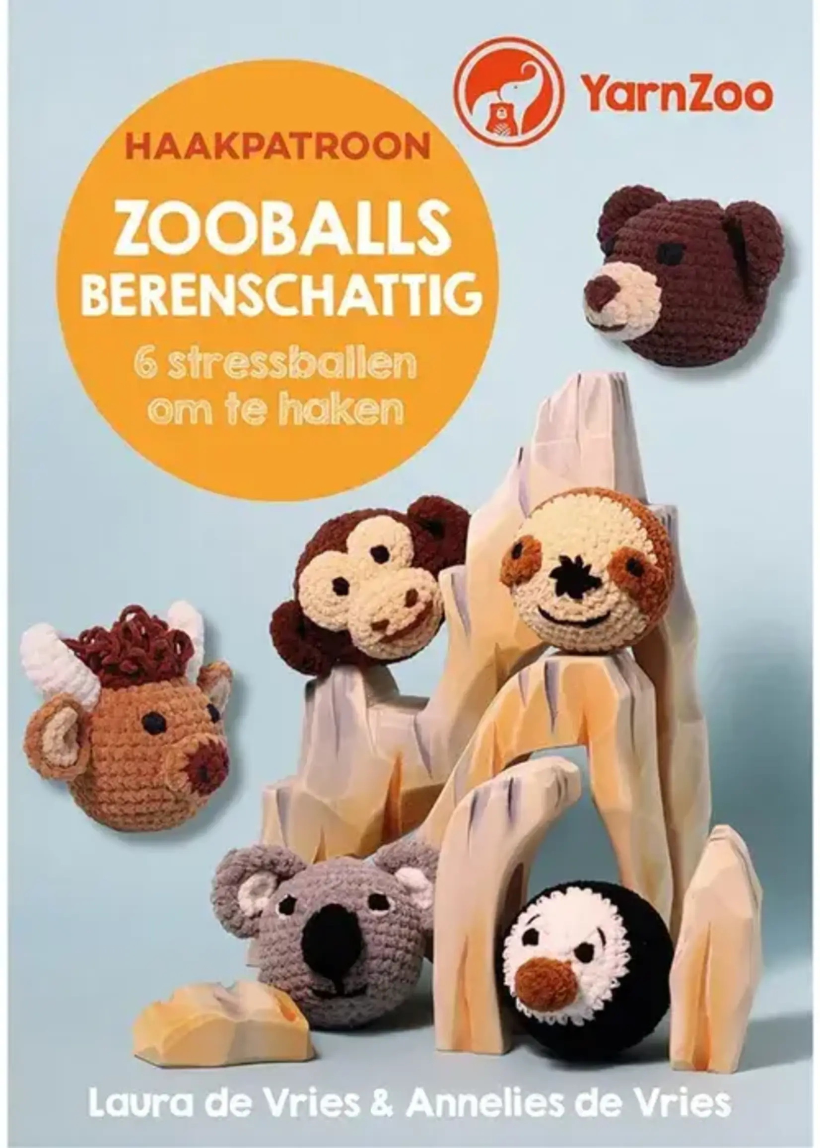 Haakboek Zooballs Berenschattig stressbal- L. de Vries