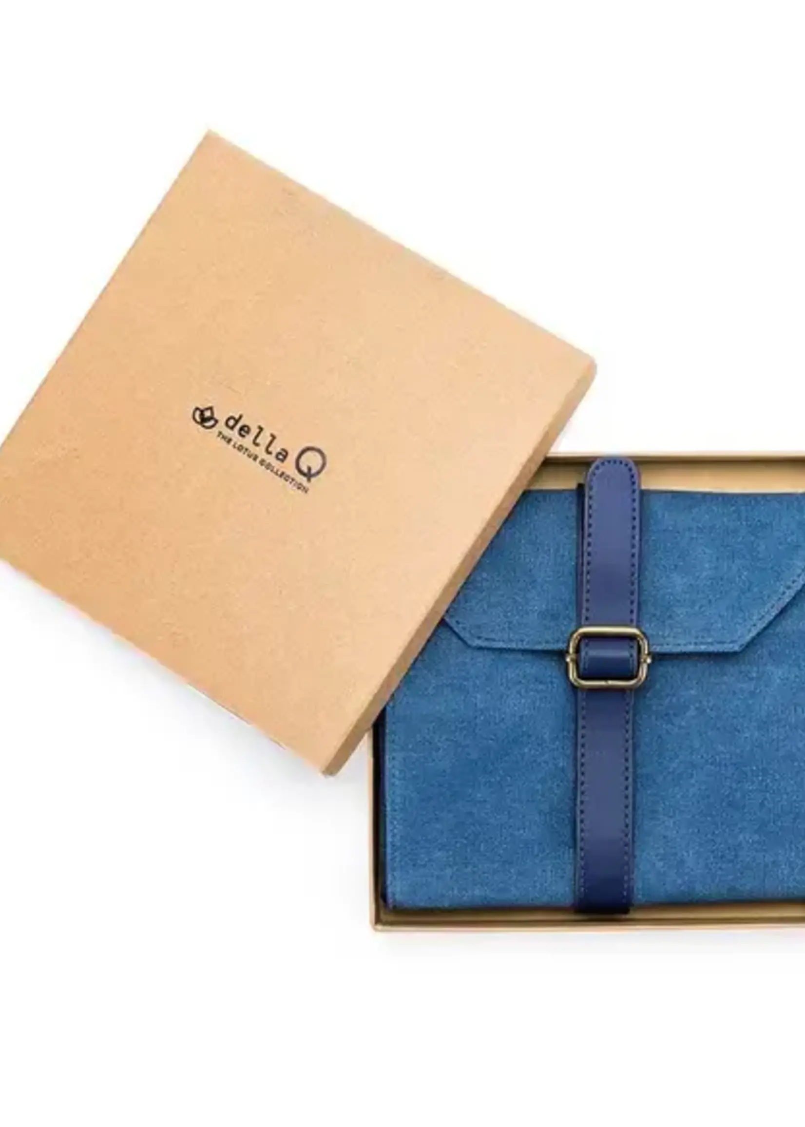 Della Q Della Q Canvas naaldenetui 20,3x19x2,5cm indigo