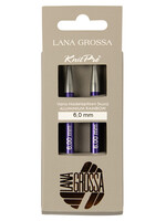 KnitPro Naald punten Vario Aluminium Rainbow LANA GROSSA -kort L 8.50cm D 6mm